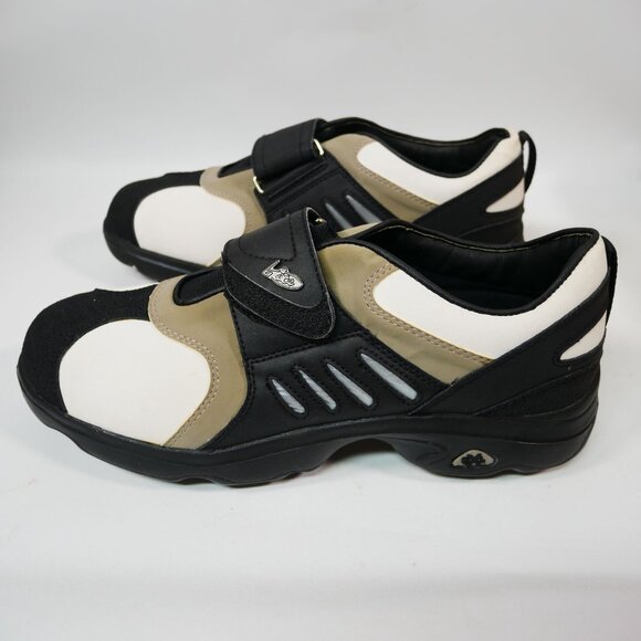 Lite 2623A Power Moc Golf Shoes US Mens 10.5 White/Black/Gray - Picture 3 of 7